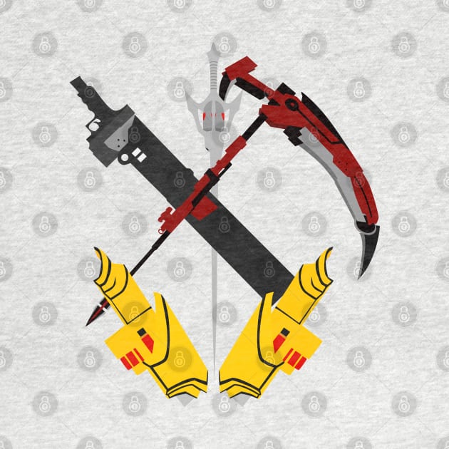 team rwby: weapons by katanaballs